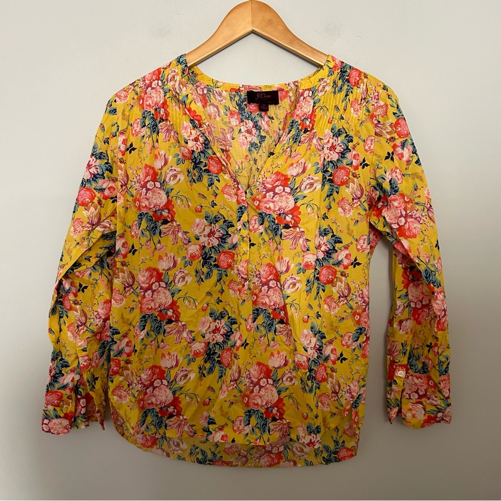 J. Crew x Liberty London Popover Floral Blouse - Picture 3 of 8